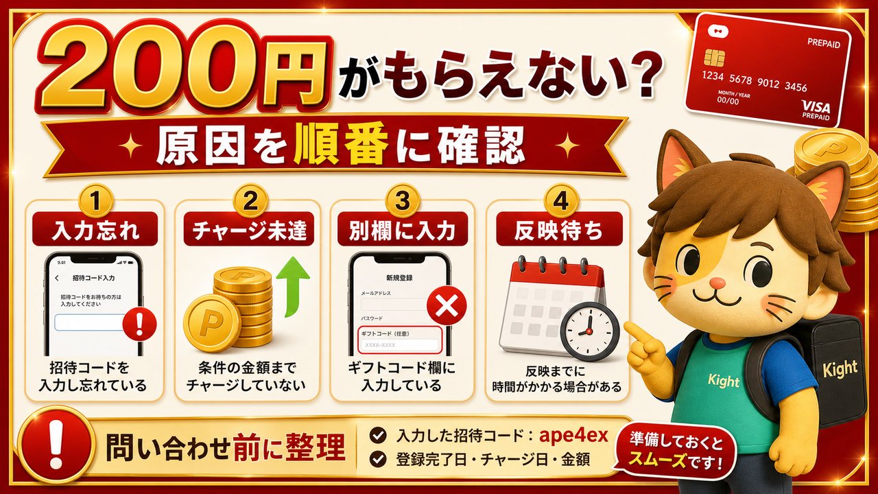残高と履歴を順番に見る
